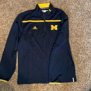 Men’s Michigan Adidas 1/4 zip